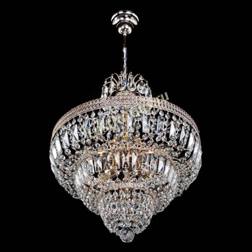 Люстра Каскад Флоренция обтикон №5 удлиненная в Химках Гусь Хрустальный