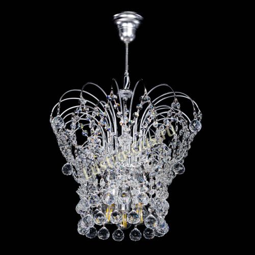 Люстра Каскад Шар №3 в Химках Гусь Хрустальный