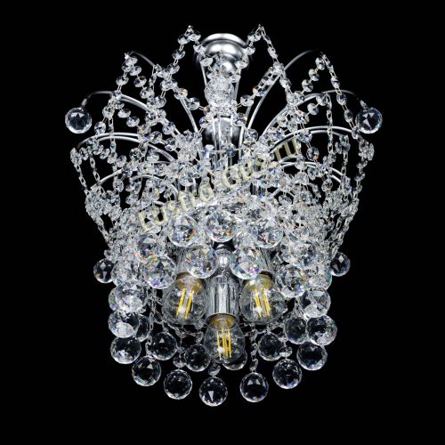 Люстра Каскад Шар №3 в Химках Гусь Хрустальный