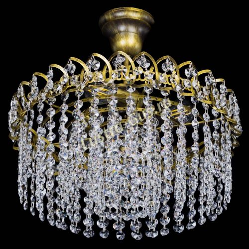 Люстра Хрустальная капель №3 под бронзу в Химках Гусь Хрустальный