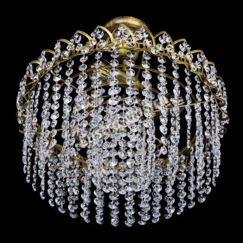 Люстра Хрустальная капель №3 под бронзу в Химках Гусь Хрустальный