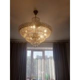 Люстра Хрустальный Каскад №8 с подвесом под бронзу в Химках