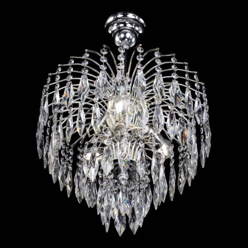 Люстра Хрустальные брызги камень Перо в Химках Гусь Хрустальный