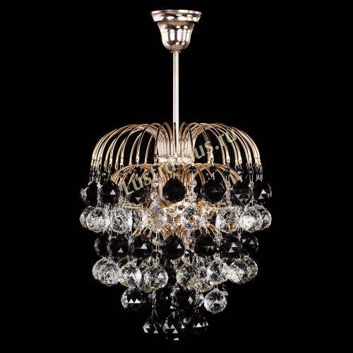 Люстра Хрустальные брызги шар 40 мм черная в Химках Гусь Хрустальный