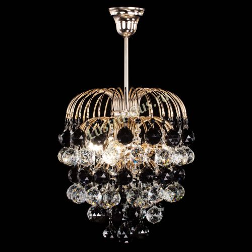 Люстра Хрустальные брызги шар 40 мм черная в Химках Гусь Хрустальный