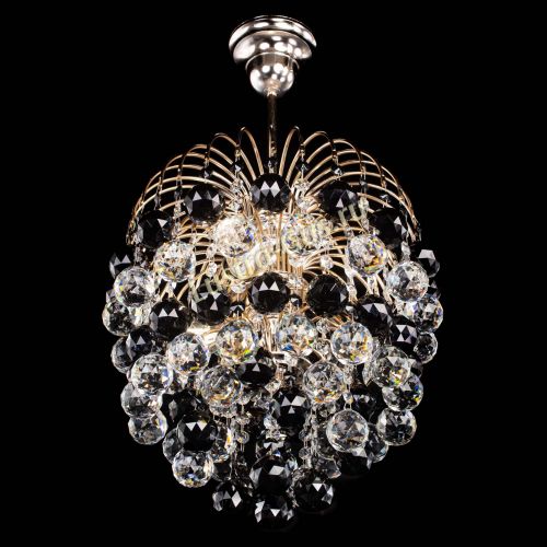 Люстра Хрустальные брызги шар 40 мм черная в Химках Гусь Хрустальный