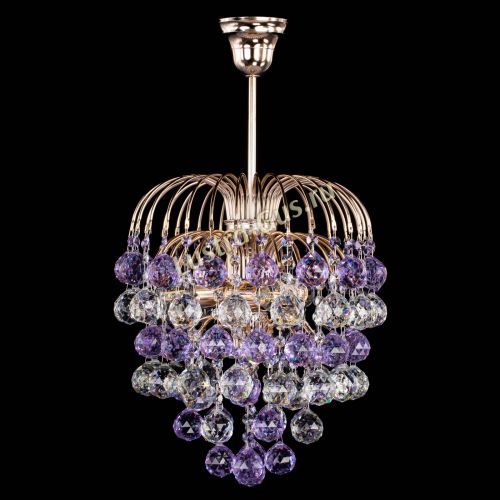 Люстра Хрустальные брызги шар 40 мм фиолетовая в Химках Люстра Хрустальные брызги шар 40 мм фиолетовая в Химках