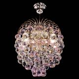 Люстра Хрустальные брызги шар 40 мм розовая в Химках Люстра Хрустальные брызги шар 40 мм розовая в Химках