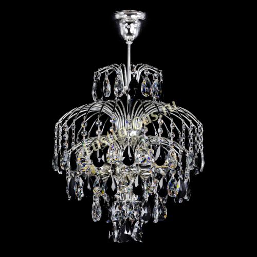 Люстра Хрустальные брызги Журавлик черный в Химках Гусь Хрустальный