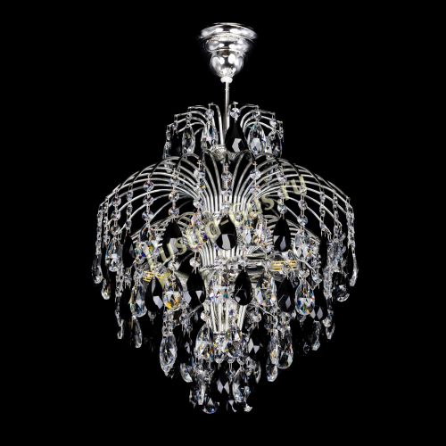 Люстра Хрустальные брызги Журавлик черный в Химках Гусь Хрустальный