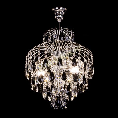 Люстра Хрустальные брызги Журавлик черный в Химках Гусь Хрустальный