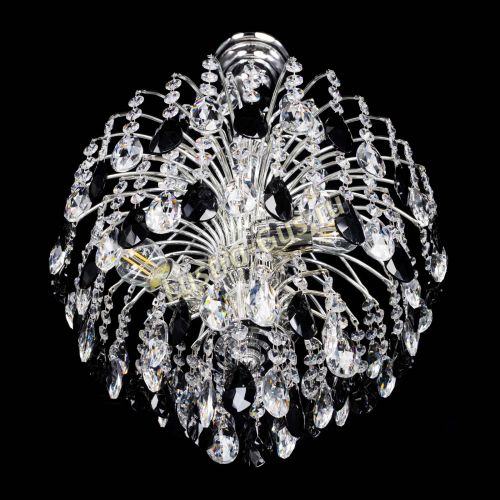 Люстра Хрустальные брызги Журавлик черный в Химках Гусь Хрустальный