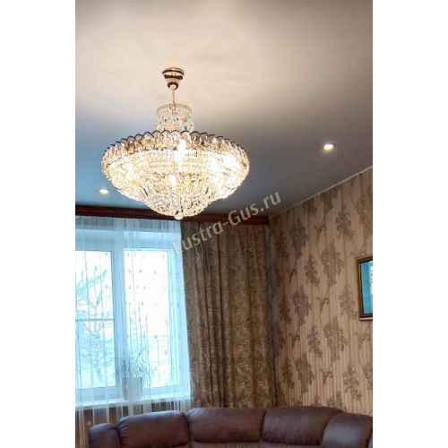 Люстра Кольцо Классика с подвесом в Химках Гусь Хрустальный