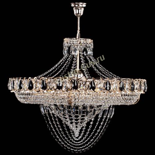 Люстра 	 Кольцо Классика Веер №8 черная в Химках Гусь Хрустальный