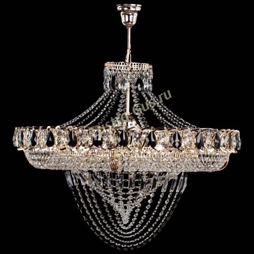 Люстра 	 Кольцо Классика Веер №8 черная в Химках Гусь Хрустальный