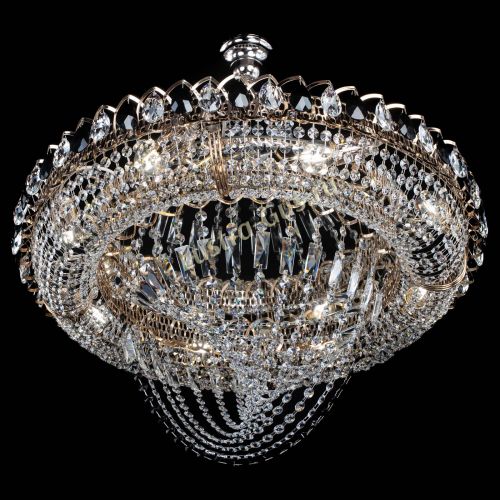 Люстра 	 Кольцо Классика Веер №8 черная в Химках Гусь Хрустальный