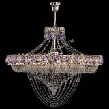 Люстра Кольцо Классика Веер №8 фиолетовая в Химках