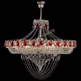 Люстра Кольцо Классика Веер №8 красная в Химках