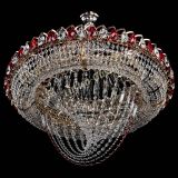 Люстра Кольцо Классика Веер №8 красная в Химках