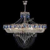 Люстра Кольцо Классика Веер №8 синяя в Химках Люстра Кольцо Классика Веер №8 синяя в Химках