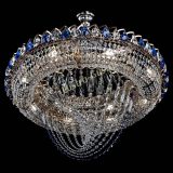 Люстра Кольцо Классика Веер №8 синяя в Химках Люстра Кольцо Классика Веер №8 синяя в Химках