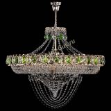 Люстра Кольцо Классика Веер №8 зеленая в Химках