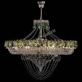 Люстра Кольцо Классика Веер №8 зеленая в Химках