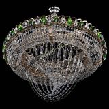Люстра Кольцо Классика Веер №8 зеленая в Химках