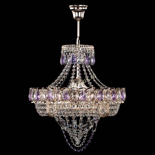 Люстра Кольцо Классика Веер фиолетовая в Химках Люстра Кольцо Классика Веер фиолетовая в Химках