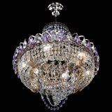 Люстра Кольцо Классика Веер фиолетовая в Химках Люстра Кольцо Классика Веер фиолетовая в Химках