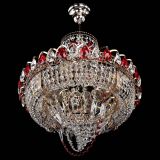 Люстра Кольцо Классика Веер красная в Химках