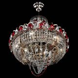 Люстра Кольцо Классика Веер красная в Химках