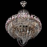 Люстра Кольцо Классика Веер розовая в Химках