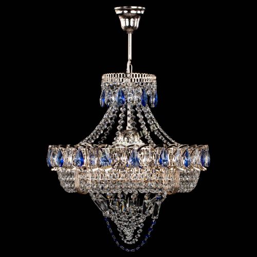 Люстра Кольцо Классика Веер синяя в Химках Люстра Кольцо Классика Веер синяя в Химках