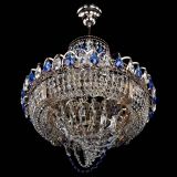 Люстра Кольцо Классика Веер синяя в Химках Люстра Кольцо Классика Веер синяя в Химках