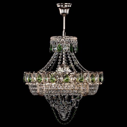 Люстра Кольцо Классика Веер зеленая в Химках Люстра Кольцо Классика Веер зеленая в Химках