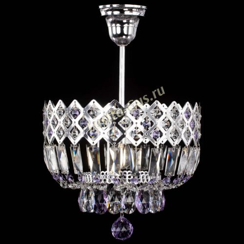 Люстра Корона №1 пластинка фиолетовая в Химках Гусь Хрустальный