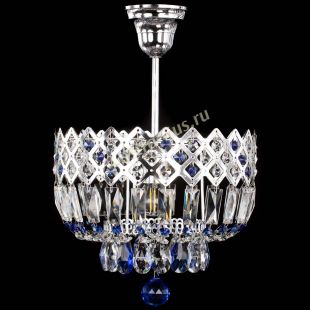 Люстра хрустальная Корона №1 пластинка синяя