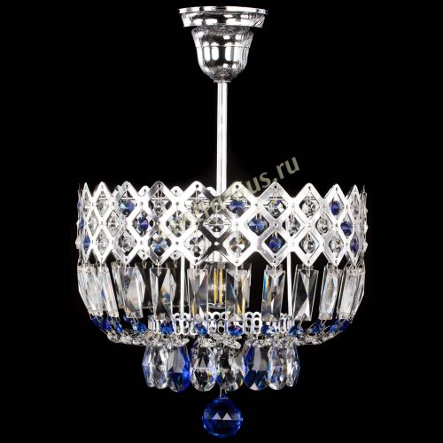 Люстра Корона №1 пластинка синяя в Химках Гусь Хрустальный