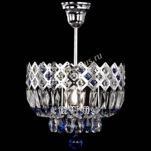 Люстра Корона №1 пластинка синяя в Химках Гусь Хрустальный