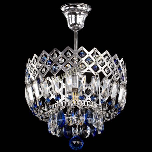 Люстра Корона №1 пластинка синяя в Химках Гусь Хрустальный