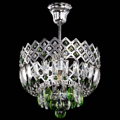Люстра Корона №1 пластинка зеленая в Химках Гусь Хрустальный