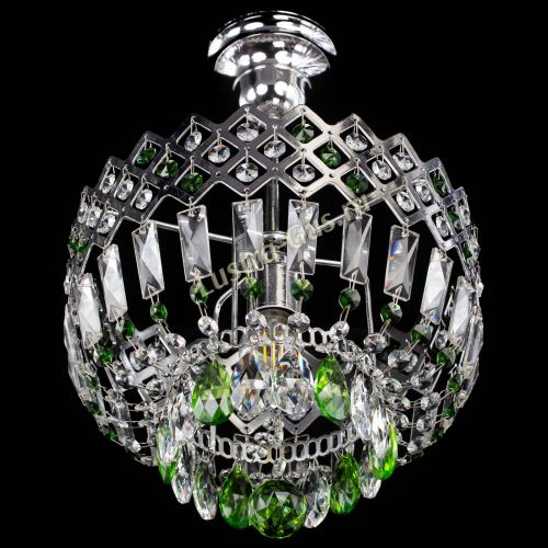 Люстра Корона №1 пластинка зеленая в Химках Гусь Хрустальный