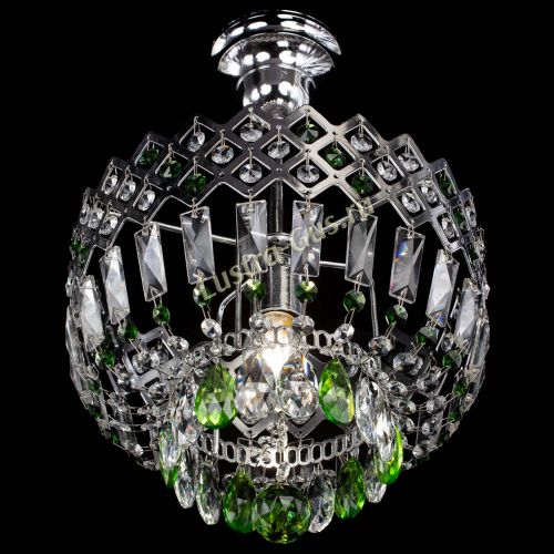 Люстра Корона №1 пластинка зеленая в Химках Гусь Хрустальный