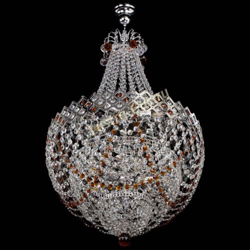 Люстра Корона №5 с подвесом Чайная в Химках Гусь Хрустальный