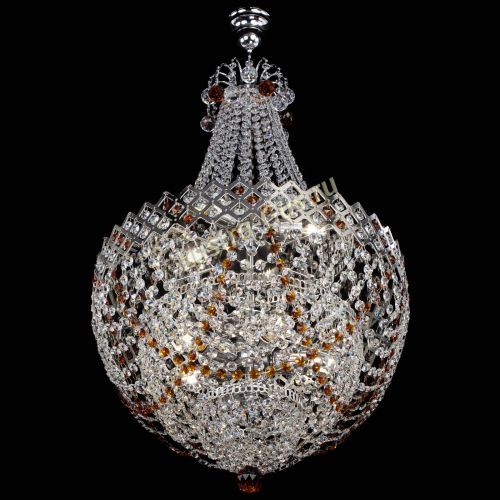 Люстра Корона №5 с подвесом Чайная в Химках Гусь Хрустальный