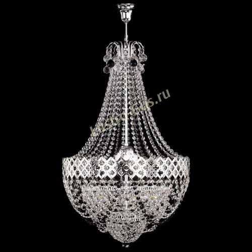 Люстра Корона №5 с подвесом Черная в Химках Гусь Хрустальный