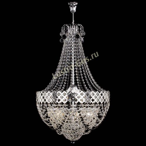 Люстра Корона №5 с подвесом Черная в Химках Гусь Хрустальный