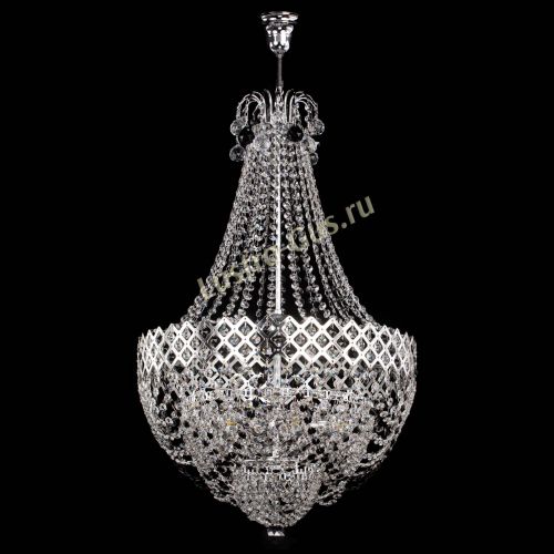 Люстра Корона №5 с подвесом Черная в Химках Гусь Хрустальный