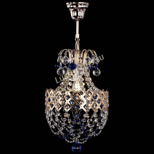 Люстра Корона №6 синяя в Химках Гусь Хрустальный